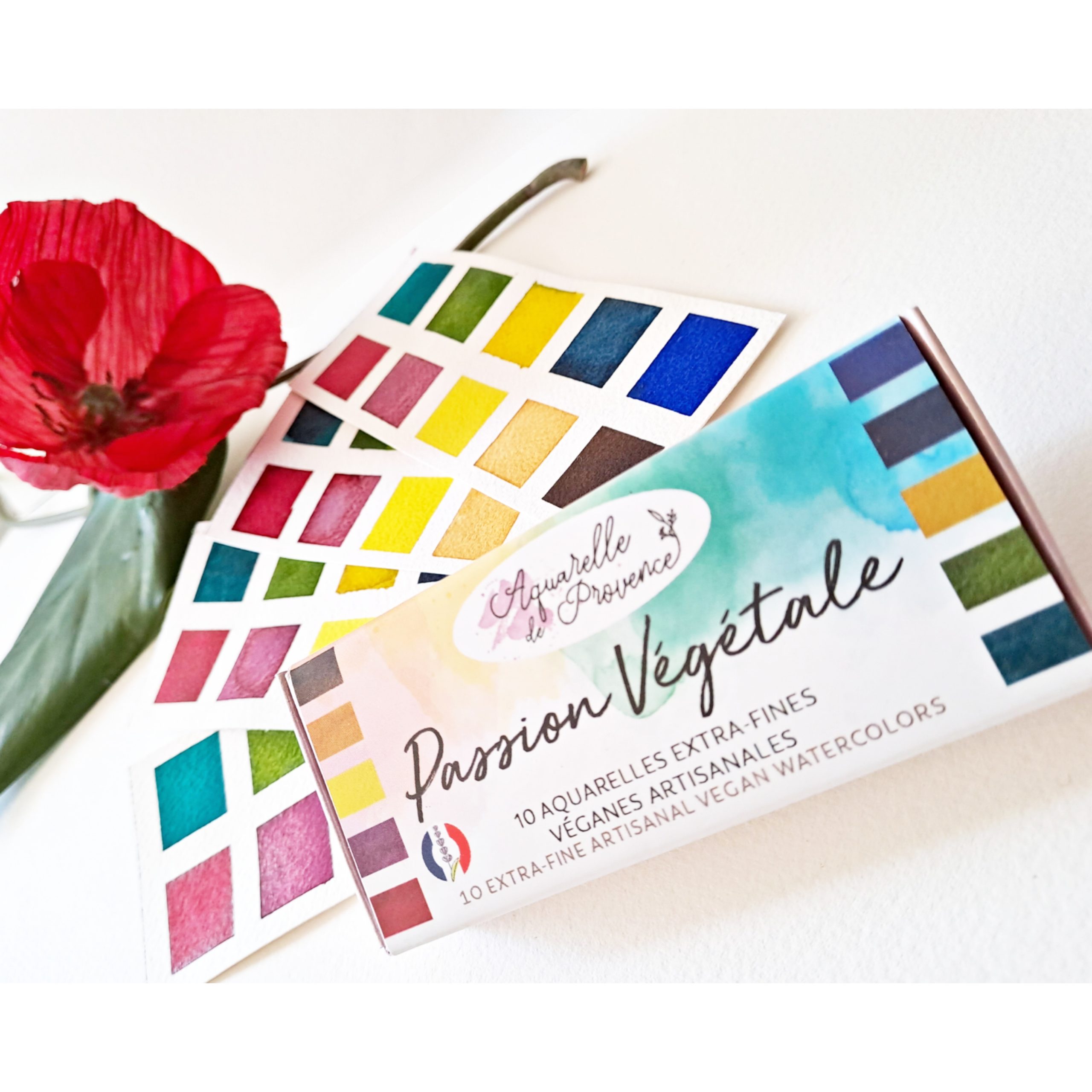 Palette PASSION VEGETALE - 10 aquarelles extra-fines véganes